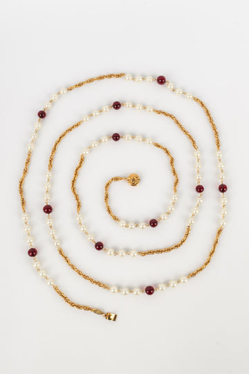Collier / sautoir Chanel 1984