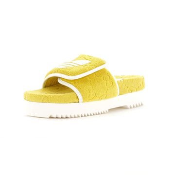 x Adidas Women's Platform Slide Sandals Terry Cloth
