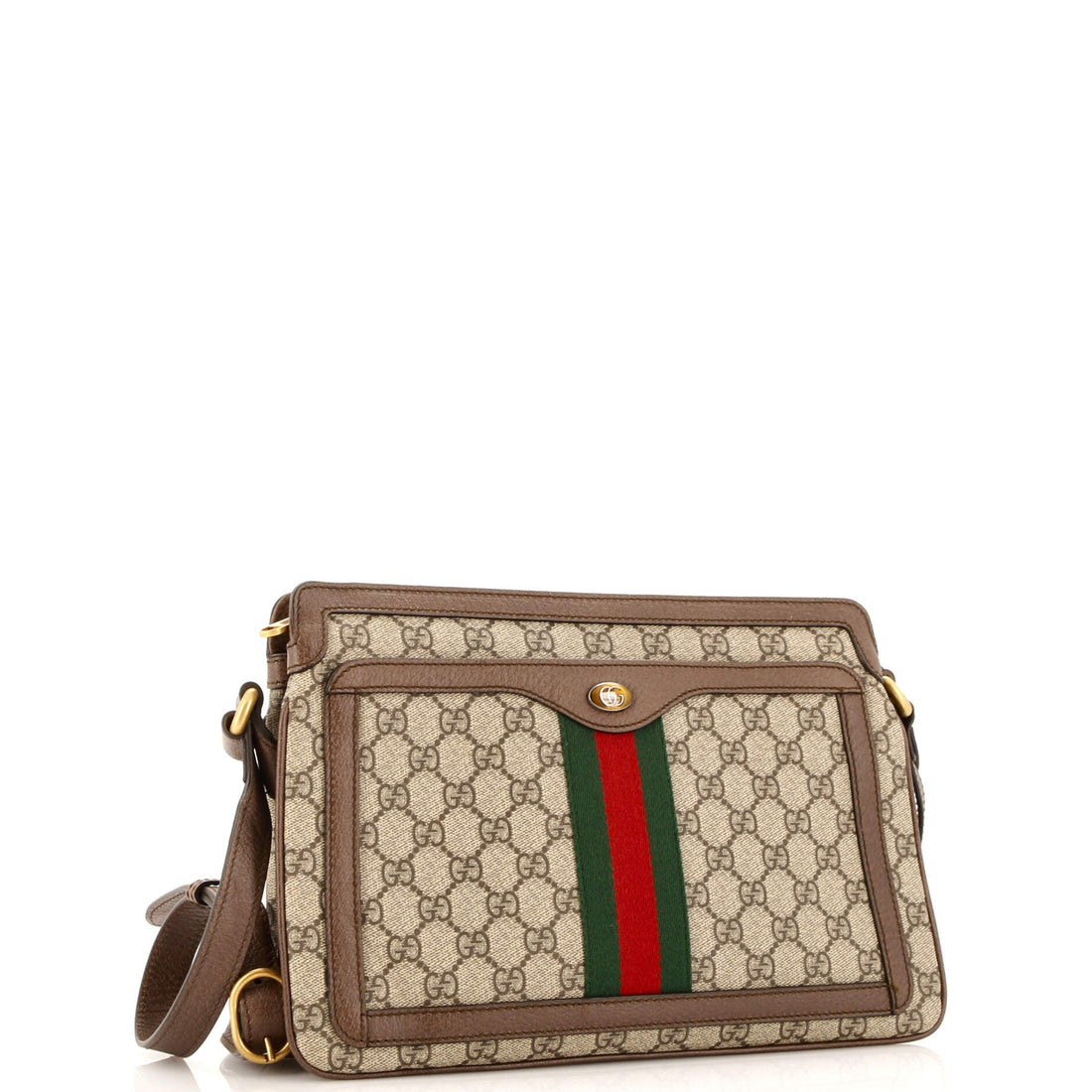 Ophidia Zip Shoulder Bag GG Coated Canvas Medium