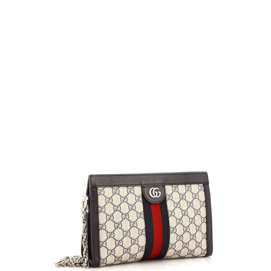 Ophidia Chain Shoulder Bag GG Coated Canvas Small