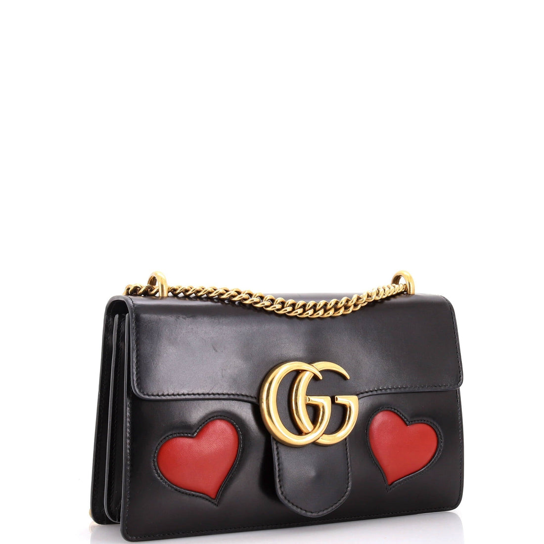 Marmont Chain Shoulder Bag Patchwork Leather Medium