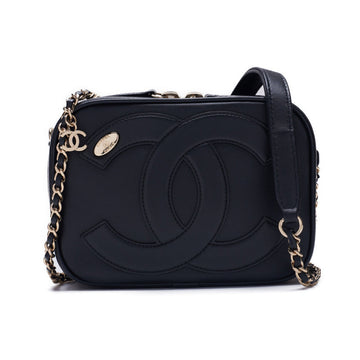 Chanel Matrasse Coco Round Fashner Chain Shoulder  Black  Shoulder Bag Mini Shoulder Bag  Shoulder Bag Hybrid ? Ship? Himalan Bookstore Online