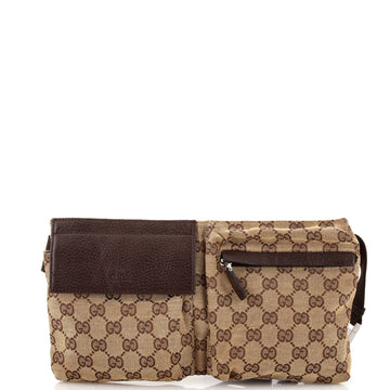 Vintage Double Belt Bag GG Canvas