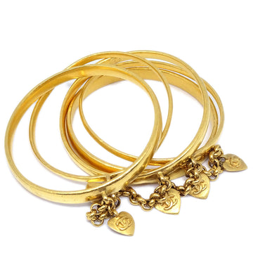 Chanel Heart Bangle Gold 95P