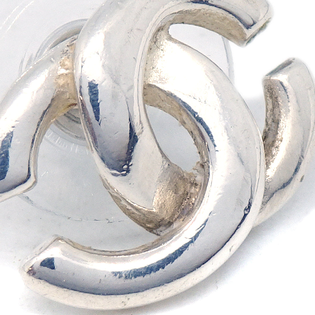 Chanel Piercing Earrings Silver 01P