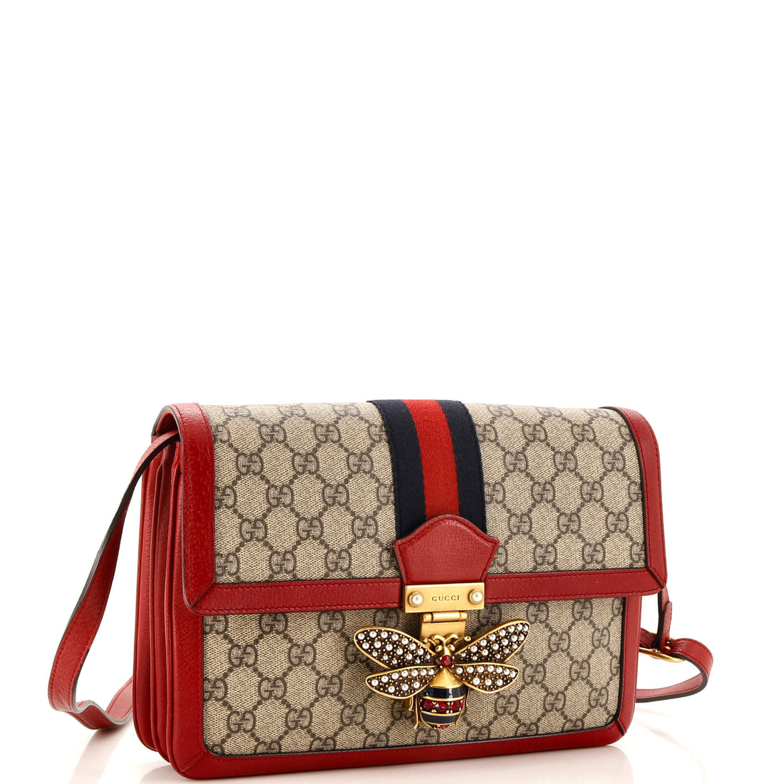 Queen Margaret Shoulder Bag GG Coated Canvas Medium