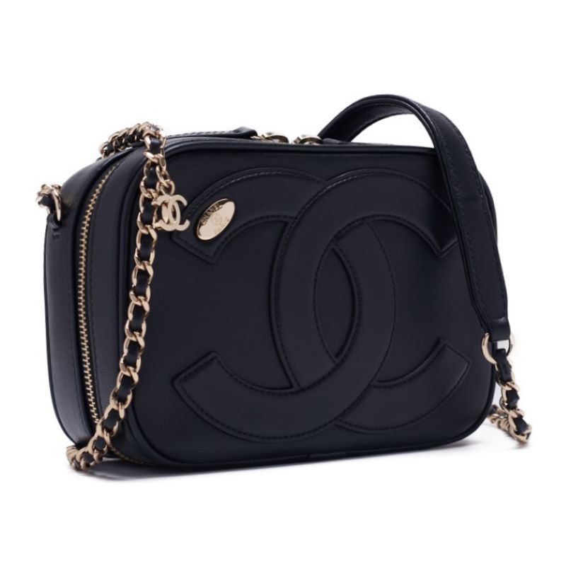 Chanel Matrasse Coco Round Fashner Chain Shoulder  Black  Shoulder Bag Mini Shoulder Bag  Shoulder Bag Hybrid ? Ship? Himalan Bookstore Online