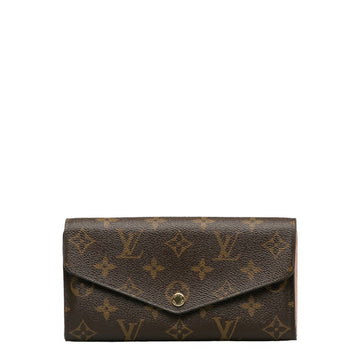 Louis Vuitton Monogram M62235 Long Wallet  Rose Barreline Pink Brown