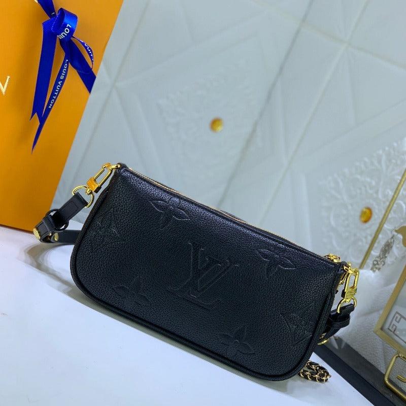 Makersluxe - Multi Pochette Shoulder Bag Black