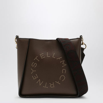Stella Mccartney Logo Brown Shoulder Bag Women