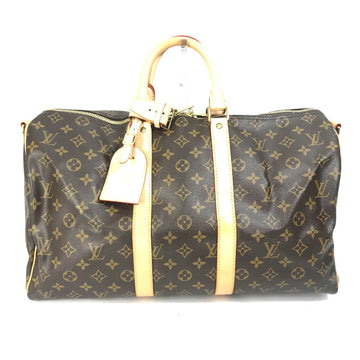 LOUIS VUITTON Boston Duffel bag ‚l41418 Monogram canvas Brown Travel Bag Shoulder Bag Handbag Keepall bandouliere45 Women Used