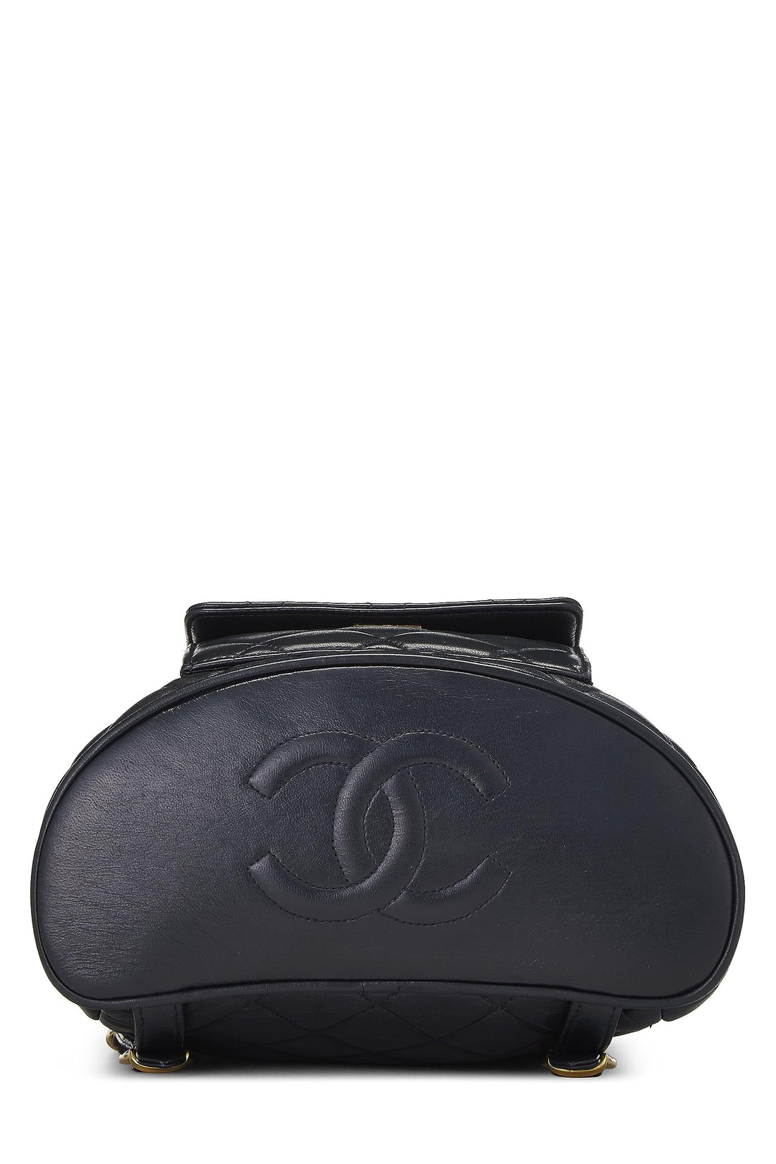 Chanel,  Black Quilted Lambskin 'CC' Classic Backpack Small, Black