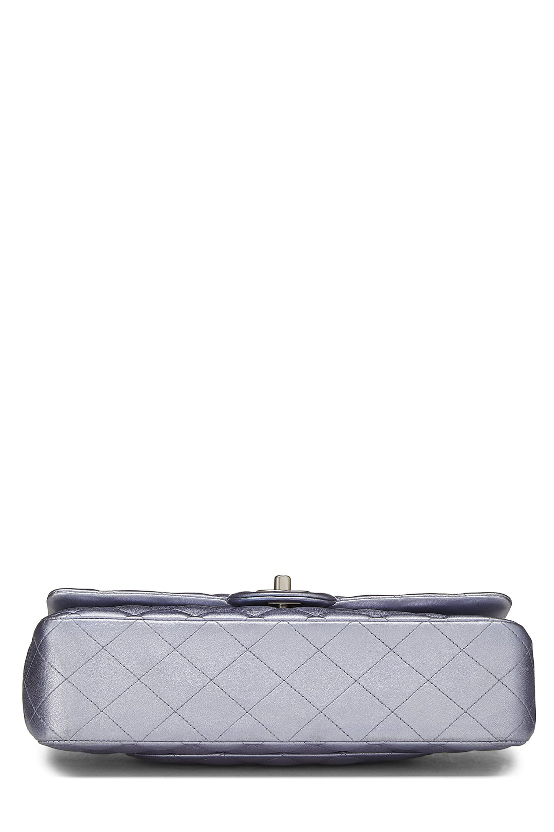 Chanel,  Metallic Purple Quilted Lambskin Classic Double Flap Medium, Purple