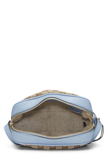 Gucci,  Blue Original GG Canvas Bree Crossbody, Blue