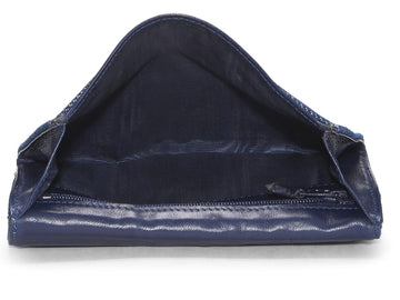 Chanel,  Blue Denim Wallet, Blue