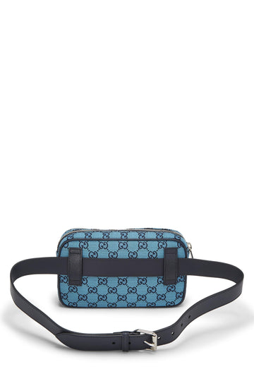 Gucci,  Blue GG Canvas Marmont Belt Bag, Blue