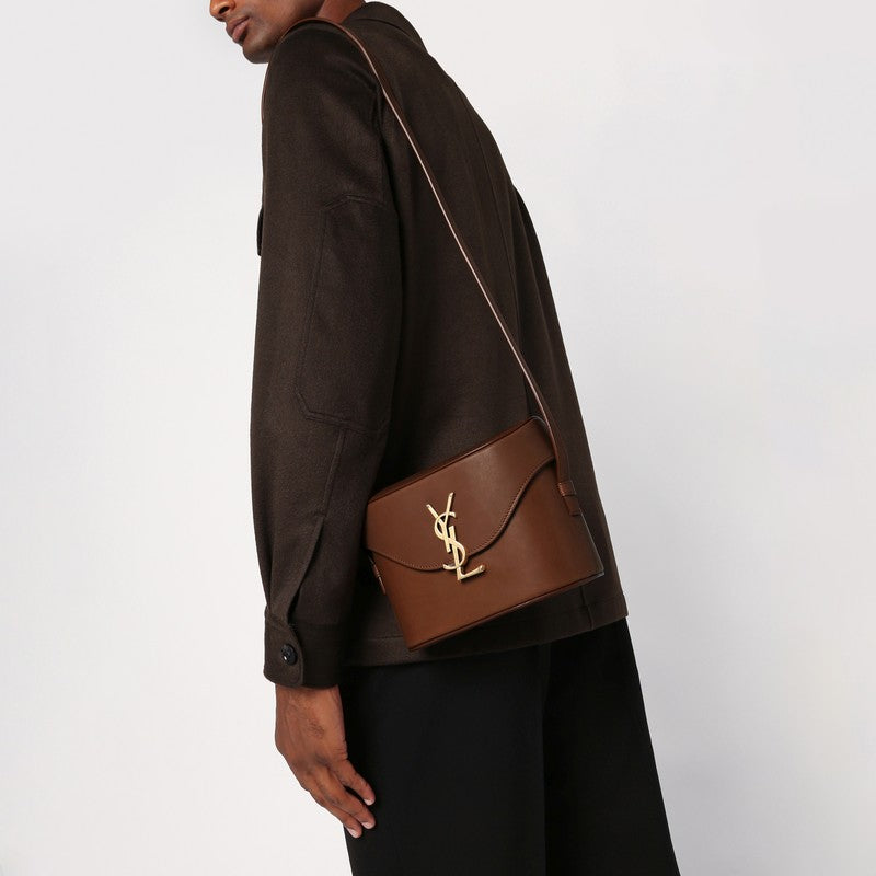 Saint Laurent Monogram Small Brick-Coloured Shoulder Bag Men