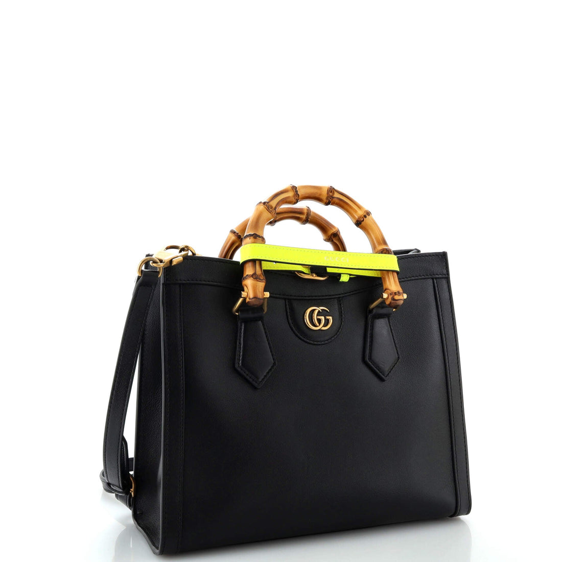 Diana NM Bamboo Handle Tote Leather Small