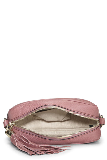Gucci,  Pink Leather Grained Leather Soho Disco, Pink