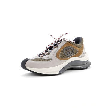 Women's Run Trainer Sneakers Technical Fabric and Suede