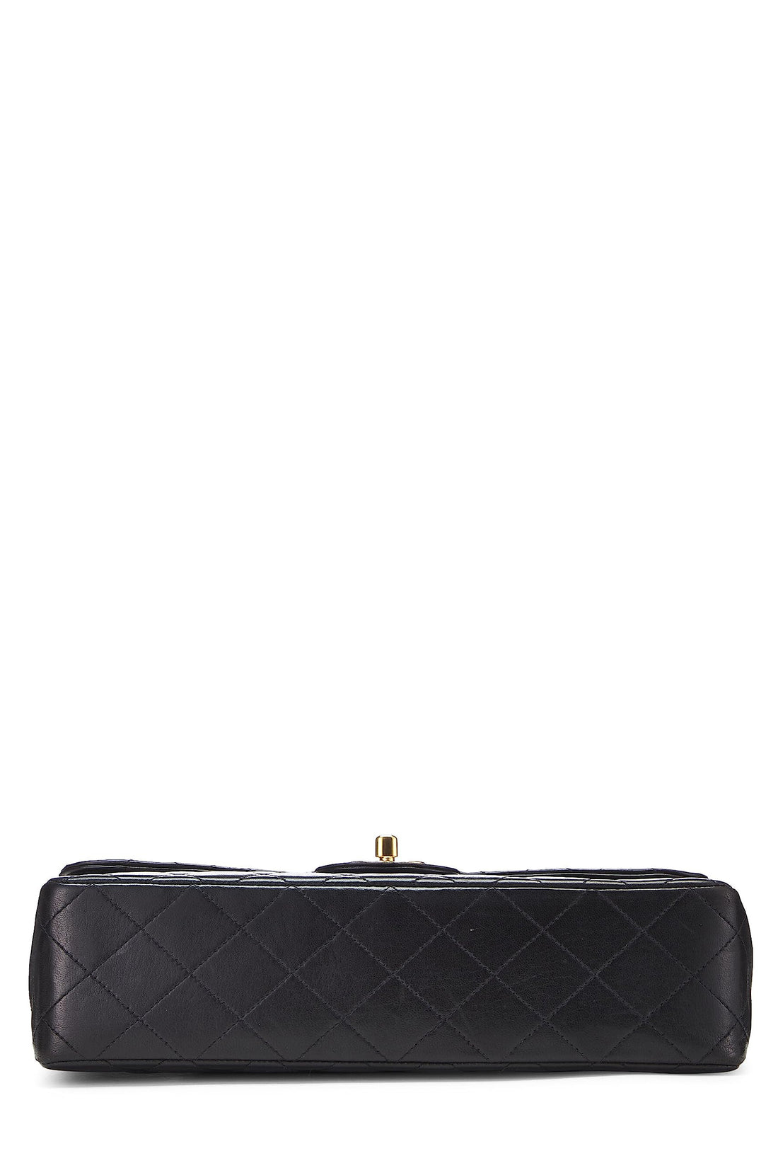Chanel,  Black Quilted Lambskin Double Bag, Black