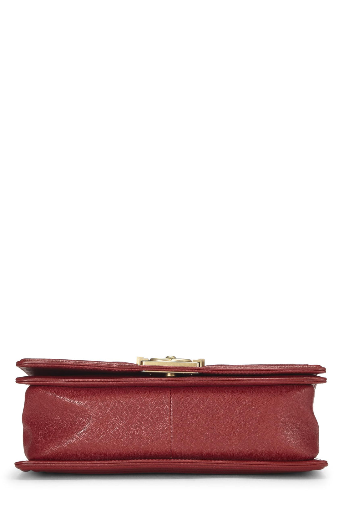 Chanel,  Red Quilted Caviar Boy Bag Medium, Red
