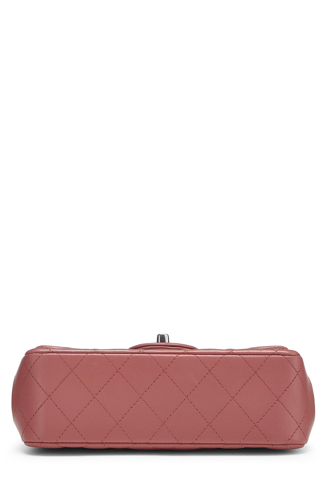 Chanel,  Pink Quilted Lambskin Rectangular Flap Mini, Pink