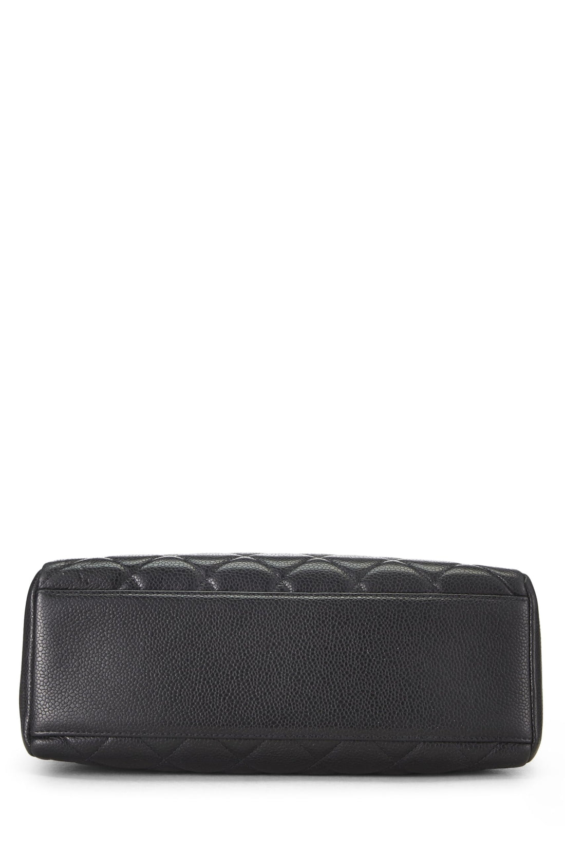 Chanel,  Black Quilted Caviar Pocket Camera Bag Medium, Black