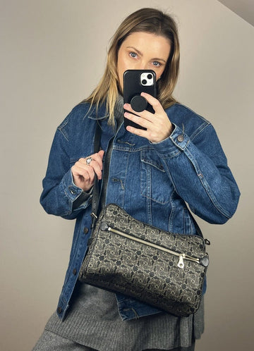Vintage Celine Coated Canvas Sulky Bag