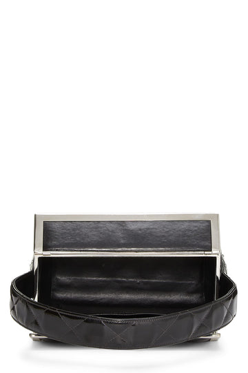 Chanel,  Black Patent Leather Box Bag, Black