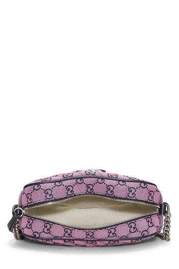 Gucci,  Pink Original GG Canvas Marmont Crossbody Small, Pink