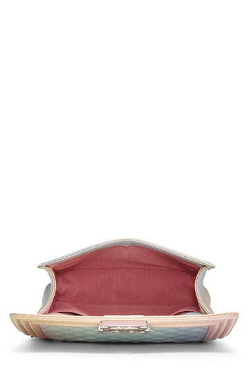 Chanel,  Rainbow Quilted Caviar Boy Bag Medium, Multi