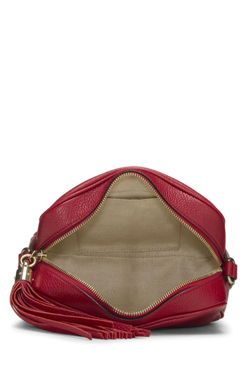 Gucci,  Red Grained Leather Soho Disco, Red