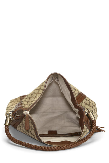Gucci,  Original GG Canvas Bella Hobo, Brown