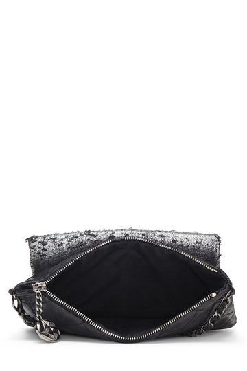 Chanel,  Silver Metallic Lambskin Mineral Nights Evening Bag, Multi