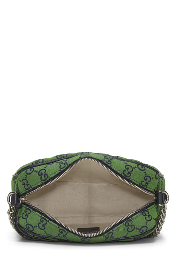 Gucci,  Green Original GG Canvas Matelassé Marmont Crossbody Small, Green