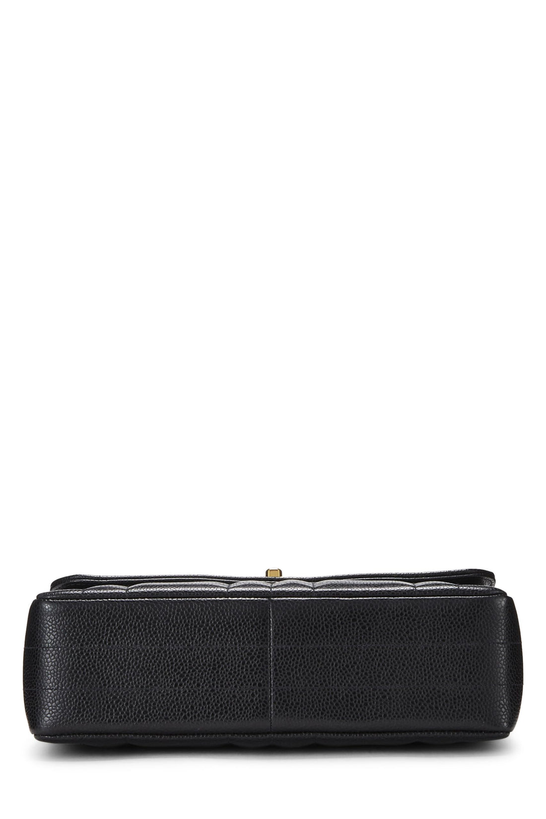 Chanel,  Black Vertical Caviar Half Flap Small, Black