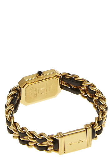 Chanel,  Black & Gold Premiere Watch Medium, Black