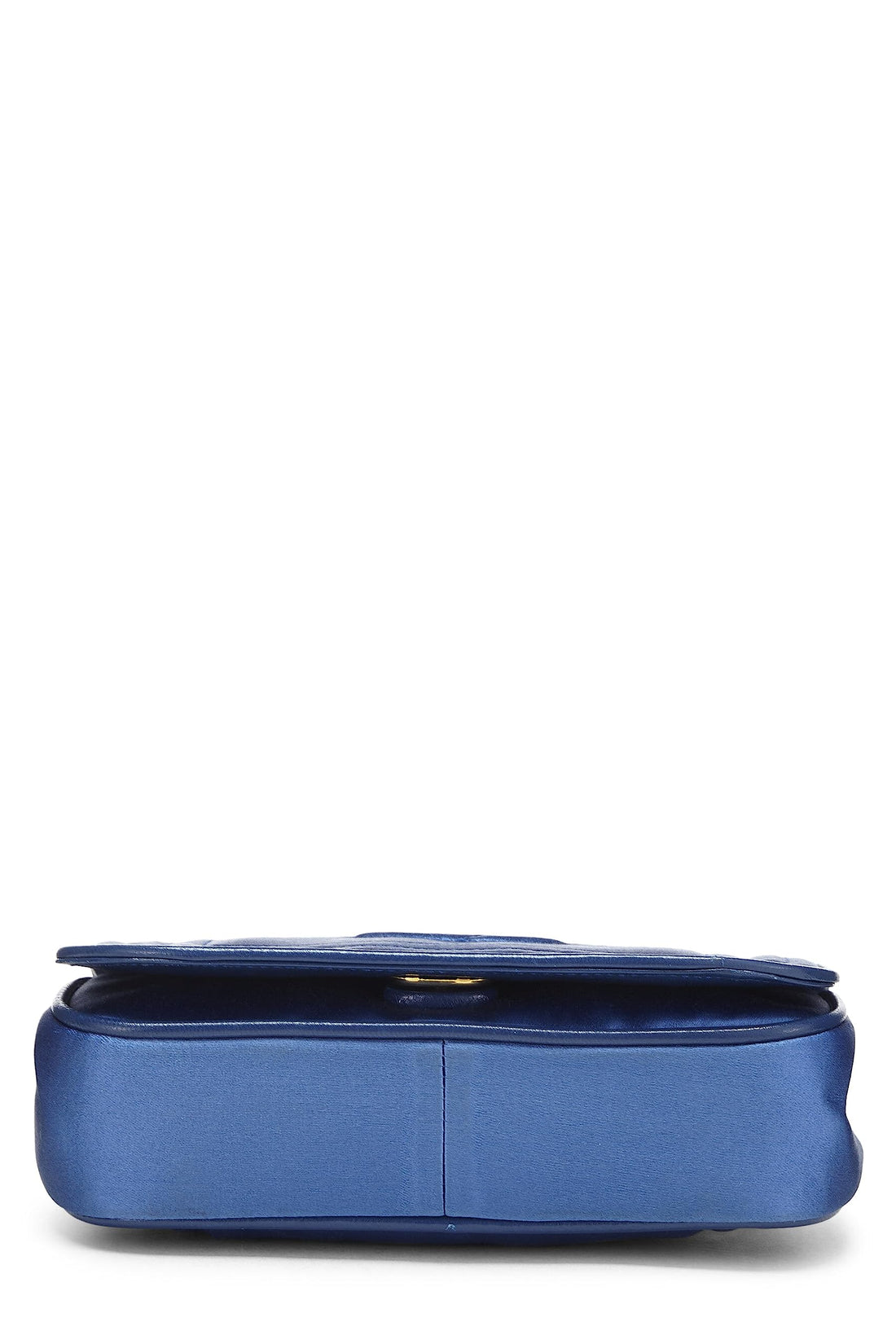 Chanel,  Blue Satin Triborder Flap Mini, Blue