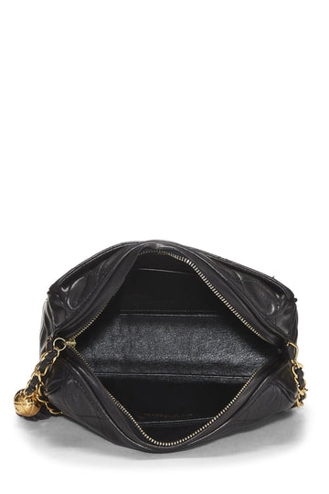 Chanel,  Black Lambskin Pocket Camera Bag Mini, Black