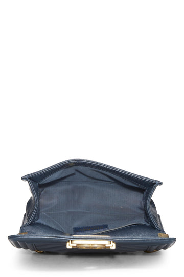 Chanel,  Blue Chevron Caviar Boy Bag Small, Blue