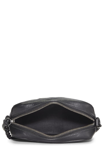 Gucci,  Black Leather GG Marmont Crossbody Mini, Black