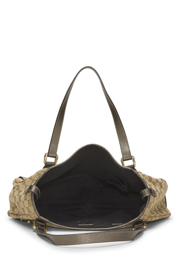 Gucci,  Grey Original GG Canvas Abbey Tote, Grey