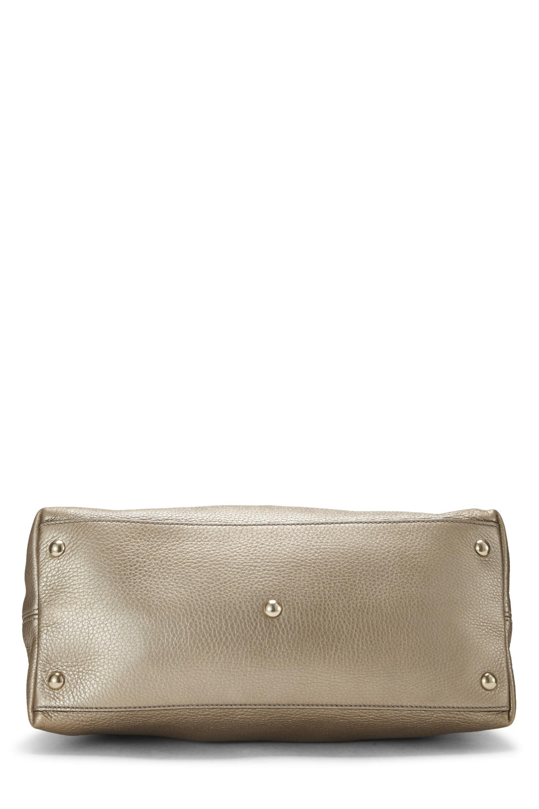Gucci,  Gold Grained Leather Soho Top Handle Tote, Gold