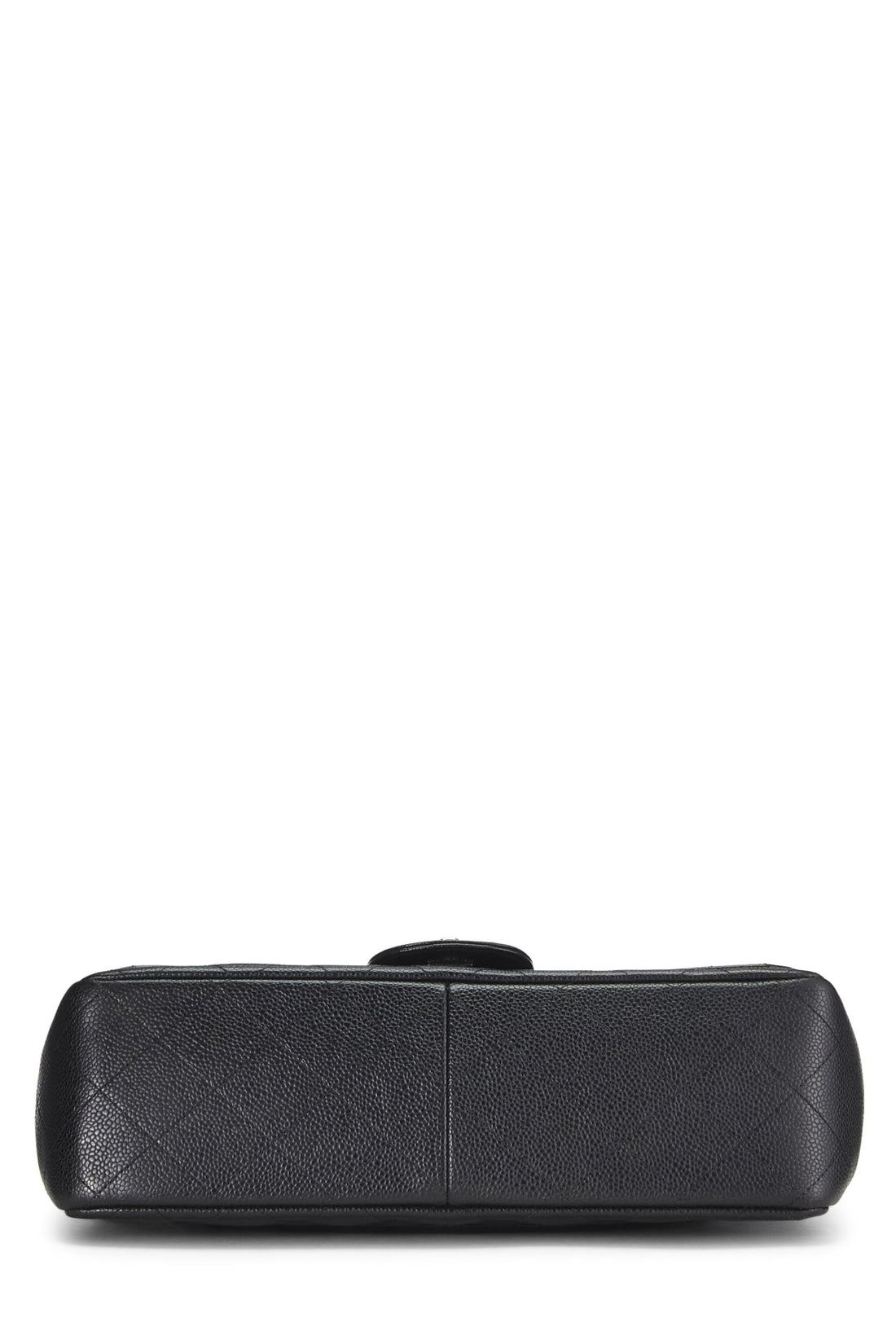 Chanel,  Black Quilted Caviar New Classic Double Flap Jumbo, Black