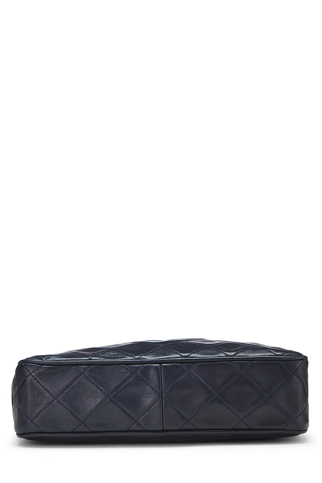 Chanel,  Navy Lambskin Diamond 'CC' Camera Bag Medium, Navy