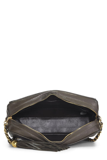 Chanel,  Green Quilted Lambskin Pocket Camera Bag Large, Green