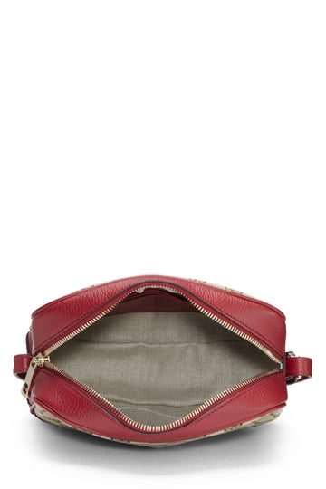 Gucci,  Red Original GG Canvas Bree Crossbody, Red