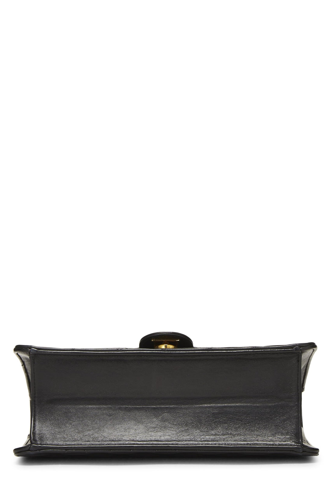 Chanel,  Black Quilted Lambskin Ex Flap Small, Black