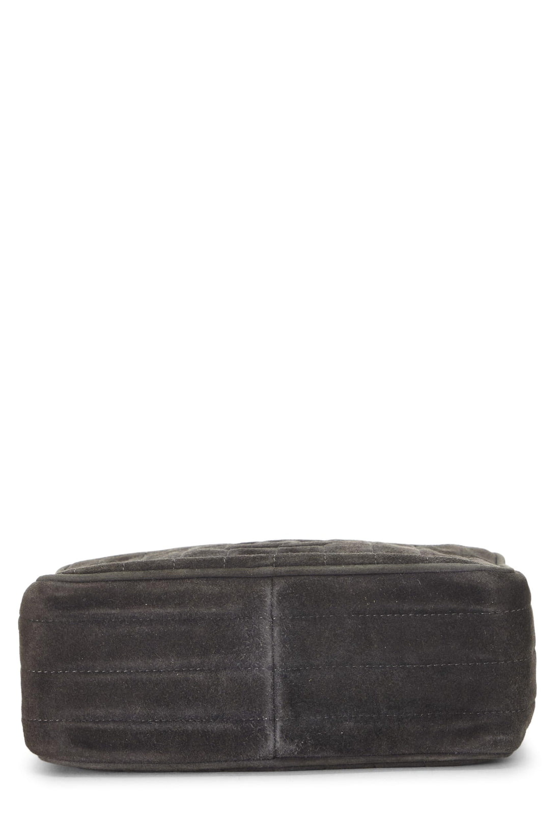 Chanel,  Grey Suede Pocket Camera Bag Mini, Grey